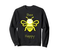 Bee Happy Cute Smiling Positive Kindness Saying Sudadera