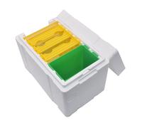 Bee Hive Box, Foam Honey Bee Hive, Live Bee Mating, Insulated Beekeeping Rack for Backyard, Winter Harvest, Farm Starters, Patio, 9.45x5.91x6.5 inches, Multicolor