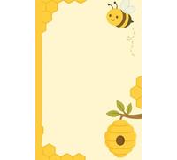 Bee Incredible: Cute Honey Bee Notebook for Women, Kids, Teens & Bee Lovers: Aesthetic 6x9 inches Journal with Minimal Bee & Honeycomb colorful ... Notes, Ideas, Reflections or Gifts