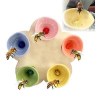 Bee Insect Drinking Cup,2024 New Bee Cups Water For Bees Garden,Bee Cups For Thirsty Pollinators,Vibrant Bee Cups For Garden,Drinking Cup For Garden Verandahs (multicolorA)