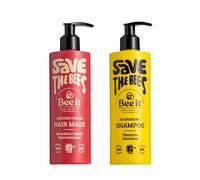 Bee it Kit Capilar Champú + Mascarilla 300 ml - Tratamiento nutritivo y reparador para cabello dañado, suave y luminoso