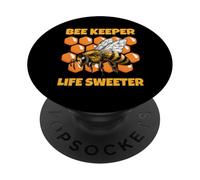 Bee Keeper Life Motif más Dulce para los apicultores PopSockets PopGrip Adhesivo