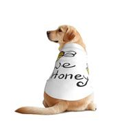 Bee Love - Camiseta con mangas para perro, diseño de miel, ropa divertida para mascotas, lavable a máquina, chaleco para perros medianos y grandes