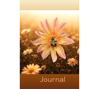 Bee on Flower Journal: The inside features a signature page and 124 lined pages for journaling
