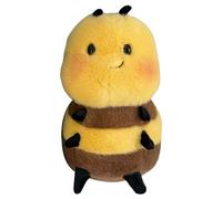 Bee Plush Toy, Chubby Smiling Doll, Realistic Soft Figure, Plush Body, Premium Stitching Quality, Ideal for Children Bedroom Nursery Sofa Car Boys Girls Shower Birthday