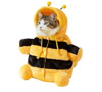 Bee Puppy Sling - Soft Plush Carrier for Travel | Polyester Fabric with Padding, Adjustable Shoulder Strap Design, Anti Escape Secure Bag, Kitten Puppy Winter Accessory, Outdoor Walking