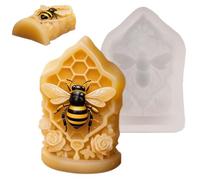 Bee Silicone Candle Mold, Easy Release Wax Molding Set, Flexible Non Stick Resin and Soap Craft Mold System, Quality Heat Resistant Diy Craft Tool, Home Decoration and Gift Making Supplies