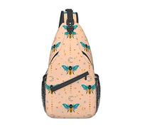 Bee Sling Bag, Chest Bag Daypack, Crossbody Sling Mochila para Viajes, Deportes, Correr, Senderismo