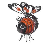 Bee Solar Lights Outdoor Garden - Waterproof Automatic On Off Landscape Lantern | Metal Led Lighting For Outside Fence Lawns Railing Porch Backyard Entrance Trees Balcony Terraces Window