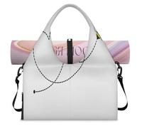 Bee Sports - Bolsa deportiva con compartimento para zapatos, diseño de corazones de abeja para fin de semana, bolsa de equipaje para gimnasio, yoga, viajes, color, L, Bolsa de viaje