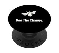 Bee The Change - Cita inspiradora para activistas PopSockets PopGrip Adhesivo