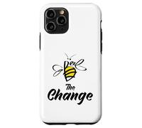 Bee The Change Motivational Inspirational Graphic Quotes Carcasa para iPhone 11 Pro