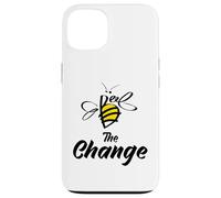 Bee The Change Motivational Inspirational Graphic Quotes Carcasa para iPhone 13