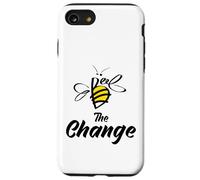 Bee The Change Motivational Inspirational Graphic Quotes Carcasa para iPhone SE (2020) / 7/8