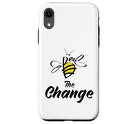 Bee The Change Motivational Inspirational Graphic Quotes Carcasa para iPhone XR