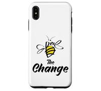 Bee The Change Motivational Inspirational Graphic Quotes Carcasa para iPhone XS MAX
