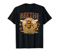 Bee The Good Retro Otoño Diseño Floral Insecto Camiseta