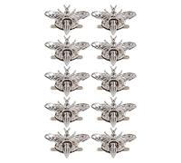 Bee Twist Lock Silver Llop de aleación duradera Bloqueo para el cuero de estuche