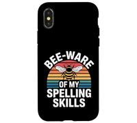 Bee Ware of My Spelling Skills |- Carcasa para iPhone X/XS