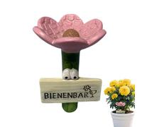 Bee Watering - Resin 11x7cm Size | Flower-Shaped Drinking Bowl | Outdoor Bee Feeder Station for Hives Hummingbirds Birds Butterflies and Garden Wildlife and Sustainabily.