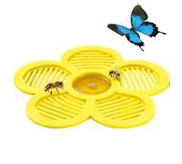 Bee Watering Station - Flower Shape Decorative Butterfly Bowl, Polinator Water Feeder, Floating Drinker | Safe Landing Drinking Basin, Garden Patio Balcony Yard Backyard Terrace Pond Cups Tool