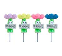 Bee Watering Station - Flower-Shaped Resin Feeding Bath Bowl,4-Piece Garden Bee Watering Station,for Indoor Outdoor Pathway Backyard Farm Patio Driveway Balcony