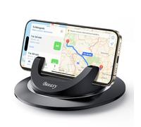 Beeasy Soporte Móvil Coche para Salpicadero, 360 Grados Giratorio Soporte Teléfono Coche Universal, Silicona Antideslizante, para iPhone Samsung Xiaomi
