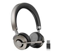 Beebang Auriculares Bluetooth con micrófono, auriculares inalámbricos para PC portátil, tiempo de conversación de 32 horas, USB A Dongle para ordenador, ordenador portátil, equipos