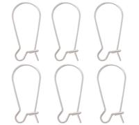 Beebeecraft 1 Caja 10 Piezas Gancho para Pendientes de Riñón Conector de Alambre de Plata Esterlina Alambre de Oreja Francés de 20 mm de Largo para Fabricación de Joyas Hallazgos de Aretes DIY