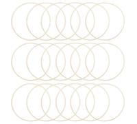 Beebeecraft 1 Caja 20 uds. Anillos de Enlace de 40mm Chapado En Oro de 24k Marcos Circulares de Un Solo Bucle Lisos Llavero Conector de Eslabones Cerrados Anillos para Pulsera Collar Fabricación de