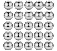 Beebeecraft 1 caja 30 bolas de Precisión 304 bolas de Rodamiento Sólido de Acero Inoxidable de 8mm /0.31 pulgadas de Diámetro G100 para Pinturas de Modelos Válvulas de Bicicleta Reparación de Equipos