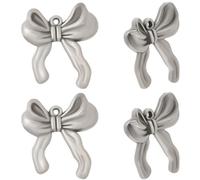 Beebeecraft 1 caja con 20 dijes de Lazo Vintage Y 304 dijes de Lazo de Cinta Antigua de Acero Inoxidable para Hacer Joyas Manualidades Pulseras Collares Y Llaveros