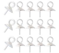 Beebeecraft 1 caja de 20 pasadores de Plata de Ley con 925 agujeros para Hacer Joyas Pendientes Collares Y Pulseras