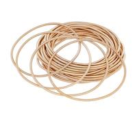 Beebeecraft 1 caja de 30 pulseras de Hilo de Acero A Granel de Calibre 12 de Metal Dorado Simples Apilables con Resorte de Memoria En Espiral para Hacer Joyas Bordar Manualidades Y Decoración