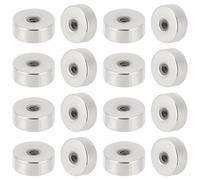 Beebeecraft 1 Caja de 50 Piezas de Tornillos con Bola Trasera Y 304 Tuercas Planas Redondas de Acero Inoxidable para Hacer Pendientes de Joyería, para Aguja de Pendiente de Tornillo de 1.2mm