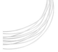 Beebeecraft 1 Caja de Alambre Redondo de 1M de Plata de 925 Ley Alambre Redondo de 0.6mm para Manualidades Envoltura de Fabricación de Joyas DIY Proyecto de Carrete Pulsera Y Aretes