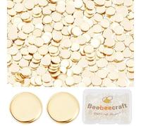 Beebeecraft 500Pcs Chips de Soldadura Dorados 2mm Redondos Chapados