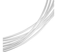 Beebeecraft Alambre de Plata de Calibre 20 de 0.8 mm Alambre de Plata de Ley 925 Redondo de 1 M para Joyería Artesanal con 2 Piezas de Paño de Pulido de Gamuza para Envoltura
