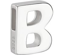 Beebeecraft Colgante con Letra B En Plata de Ley con Inicial En Forma de Letra Mayúscula Del Alfabeto para Hacer Joyas