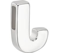 Beebeecraft Colgante con Letra J En Plata de Ley con Inicial En Forma de Letra Mayúscula Del Alfabeto para Hacer Joyas