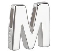 Beebeecraft Colgante con Letra M En Plata de Ley con Inicial En Forma de Letra Mayúscula Del Alfabeto para Hacer Joyas