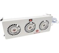 Beech Lane Ventilador de aleta evaporadora de refrigerador de 12 V, pendiente de patente, tres ventiladores maximizan el flujo de aire, se fija a las aletas del evaporador, evita la acumulación de