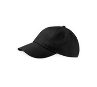Beechfield B058.CSR Low-Profile Heavy Cotton Drill Gorra, Unisex, Negro, Talla única
