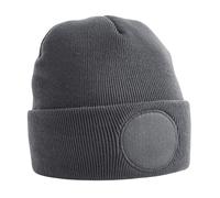 Beechfield B446 Gorro Beanie con Parche Redondo