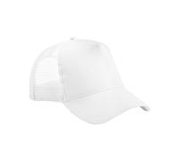 Beechfield® B640B Junior Snapback Trucker, Blanco y blanco., Talla única