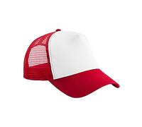 Beechfield® B640B Junior Snapback Trucker, Clásico Rojo/Blanco, Talla única