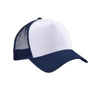 Beechfield - Camionero Unisex, Unisex Adulto, Trucker, B640.FNA-WHI, Azul y Blanco, Talla única