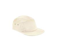 Beechfield® Gorra de lona B654 con 5 paneles, natural, Talla única