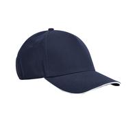 Beechfield Earthaware Orgánico Cotton 5 Panel Sandwich Gorro Pico Gorra Béisbol