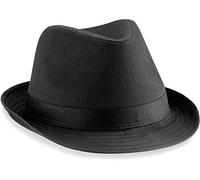 Beechfield Fedora Fancy Dress - Gorro unisex para adultos, Negro, S-M